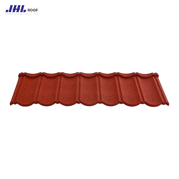 0.45mm Thick Color Stone Coated Metal Roof Tiles Aluzinc Roofing Sheets in Nigeria Roof Tile For Villa Building
