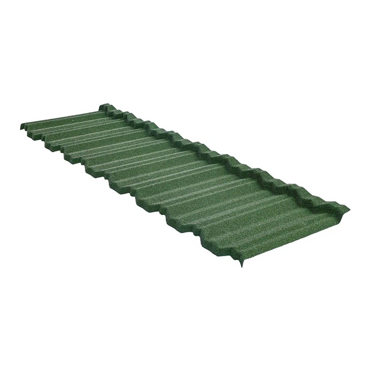 Colored Classic Stone Coated Steel Roofing Tile
