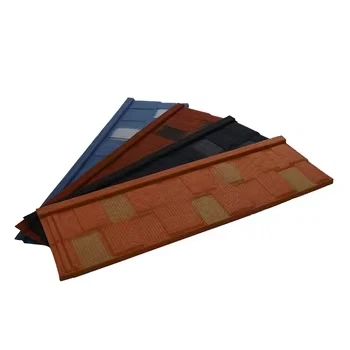 For Nigeria Shingle Tile Stone Coated Metal Roof Tile suppliers